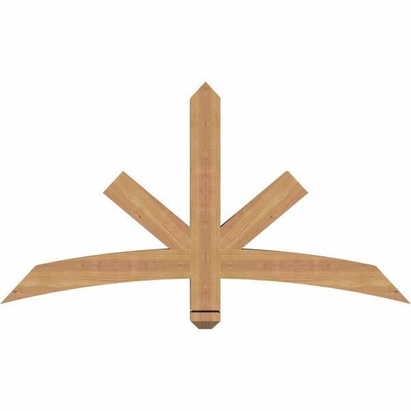 Alberta Smooth Timber Gable Bracket, Western Red Cedar, 48
